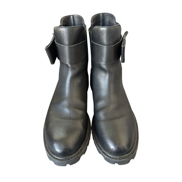 Joie Black Leather Ankle Chelsea Boot with Bow Detail Size 39.5 US 8.5 - Picture 2 of 8